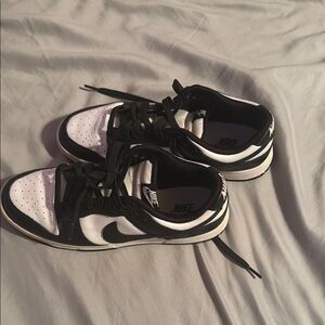 Nike Black and White Dunk Sneakers